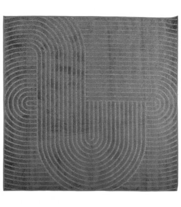 vidaXL Area Rugs Square PALMERAS Anthracite 200 x 200 cm Polyester — Model: Zen sand