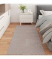 vidaXL Area Rugs Rectangular PALMERAS Beige 150 x 80 cm Polyester — Size: 80 x 150 cm, Model: Zen sand