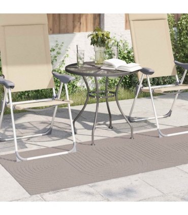 vidaXL Area Rugs Rectangular PALMERAS Beige 150 x 80 cm Polyester — Size: 80 x 150 cm, Model: Zen sand