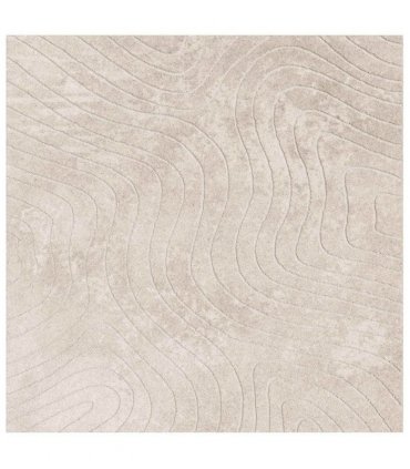 vidaXL Area Rugs Square PALMERAS Beige 200 x 200 cm Polyester — Model: Waveform