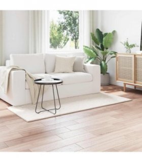 vidaXL Area Rugs Rectangular SIROLO Cream 150 x 80 cm Polyester — Size: 80 x 150 cm