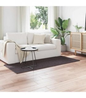 vidaXL Area Rugs Rectangular SIROLO Anthracite 150 x 80 cm Polyester — Size: 80 x 150 cm