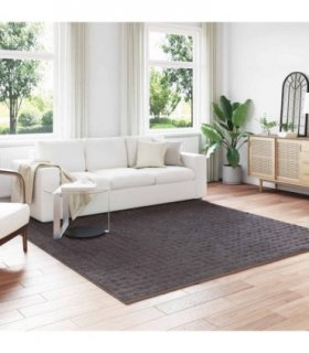 vidaXL Area Rugs Square SIROLO Anthracite 240 x 240 cm Polyester