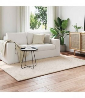 vidaXL Area Rugs Rectangular SIROLO Beige 170 x 120 cm Polyester — Size: 120 x 170 cm