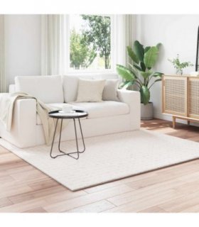 vidaXL Area Rugs Square SIROLO Cream 200 x 200 cm Polyester