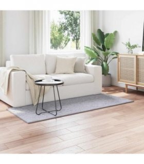 vidaXL Area Rugs Rectangular SIROLO Grey 200 x 80 cm Polyester — Size: 80 x 200 cm