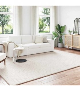 vidaXL Area Rugs Rectangular SIROLO Cream 280 x 200 cm Polyester — Size: 200 x 280 cm