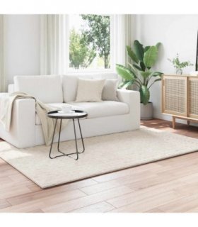 vidaXL Area Rugs Rectangular SIROLO Cream 170 x 120 cm Polyester — Size: 120 x 170 cm