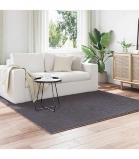vidaXL Area Rugs Square SIROLO Anthracite 120 x 120 cm Polyester
