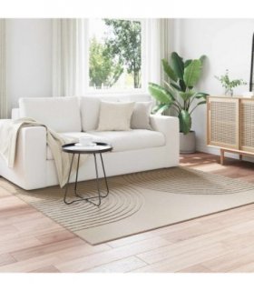 vidaXL Area Rugs Square GALATI Beige 200 x 200 cm Polyester