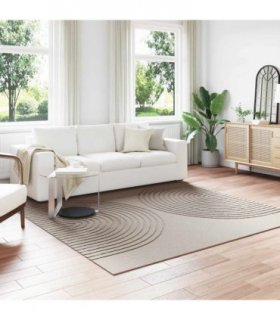 vidaXL Area Rugs Square GALATI Beige 240 x 240 cm Polyester
