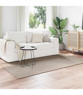 vidaXL Area Rugs Rectangular GALATI Beige 170 x 120 cm Polyester — Size: 120 x 170 cm