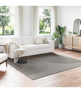 vidaXL Area Rugs Square GALATI Grey 240 x 240 cm Polyester