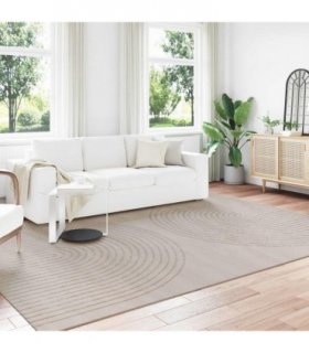 vidaXL Area Rugs Rectangular GALATI Beige 280 x 200 cm Polyester — Size: 200 x 280 cm