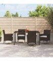 vidaXL Garden Chairs with Cushions 4 pcs Brown Poly Rattan (UK/IE/FI/NO only)