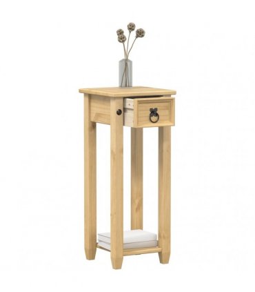 vidaXL Plant Stand Corona 30x30x73 cm Solid Wood Pine — Colour: honey wax