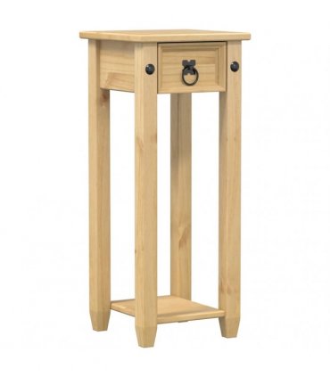 vidaXL Plant Stand Corona 30x30x73 cm Solid Wood Pine — Colour: honey wax