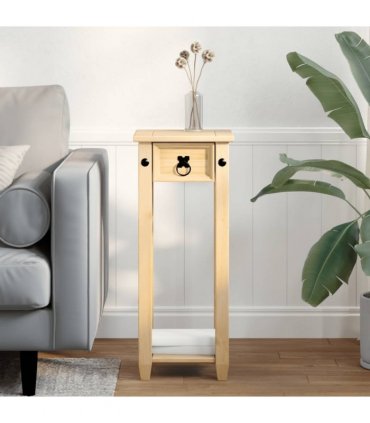 vidaXL Plant Stand Corona 30x30x73 cm Solid Wood Pine — Colour: honey wax