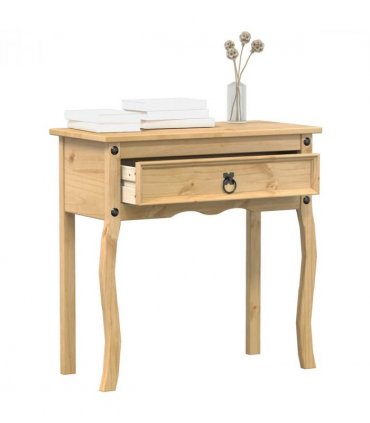 vidaXL Console Table Corona 73x35x73 cm Solid Wood Pine — Colour: brown