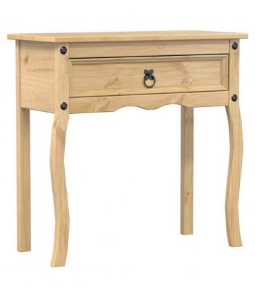 vidaXL Console Table Corona 73x35x73 cm Solid Wood Pine — Colour: brown