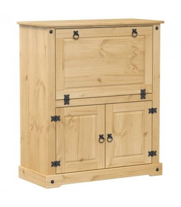 vidaXL Wine Cabinet Corona 97x45x114 cm Solid Wood Pine — Colour: honey wax