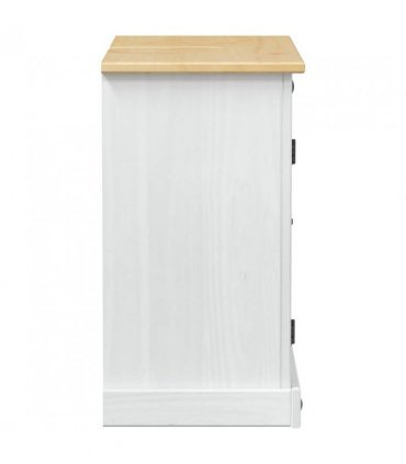 vidaXL Sink cabinet with Shelf White 73 x 33 x 60 cm Solid Pine Wood