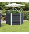 vidaXL Planter Anthracite 129 x 129 x75 cm Steel