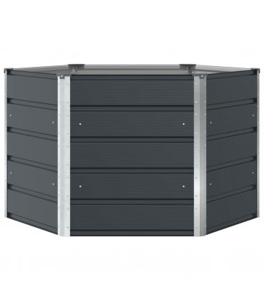 vidaXL Planter Anthracite 129 x 129 x75 cm Steel