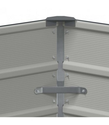vidaXL Planter Anthracite 129 x 129 x75 cm Steel