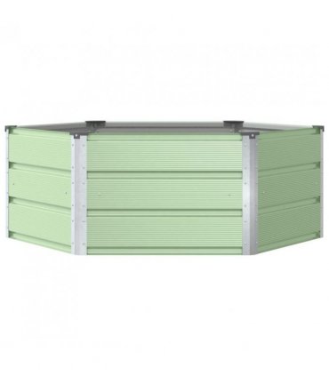 vidaXL Planter Pastel Green 129 x 129 x 45 cm Steel