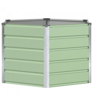 vidaXL Planter Pastel Green 129 x 129 x75 cm Steel