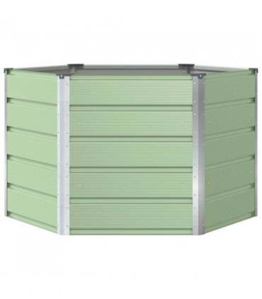 vidaXL Planter Pastel Green 129 x 129 x75 cm Steel