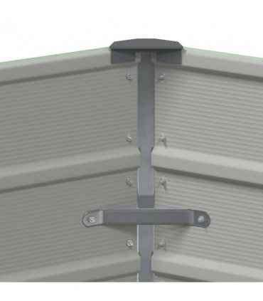 vidaXL Planter Pastel Green 129 x 129 x75 cm Steel