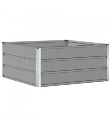 vidaXL Planter Light Grey 100 x 100 x 45 cm Steel