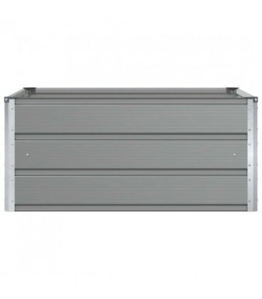 vidaXL Planter Light Grey 100 x 100 x 45 cm Steel
