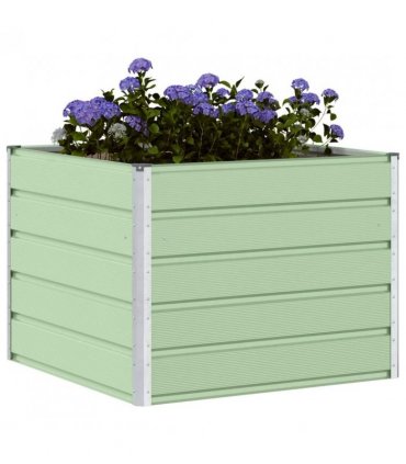 vidaXL Planter Pastel Green 100 x 100 x 75 cm Steel