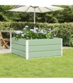 vidaXL Planter Pastel Green 100 x 100 x 45 cm Steel