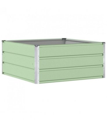 vidaXL Planter Pastel Green 100 x 100 x 45 cm Steel