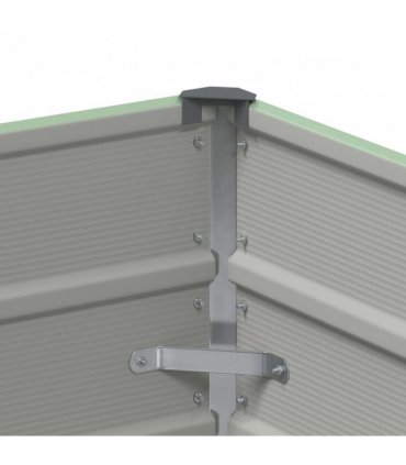 vidaXL Planter Pastel Green 100 x 100 x 45 cm Steel