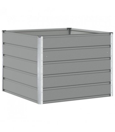 vidaXL Planter Light Grey 100 x 100 x 75 cm Steel