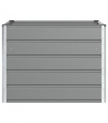 vidaXL Planter Light Grey 100 x 100 x 75 cm Steel