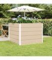 vidaXL Planter Ivory 100 x 100 x 75 cm Steel