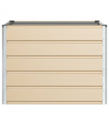 vidaXL Planter Ivory 100 x 100 x 75 cm Steel