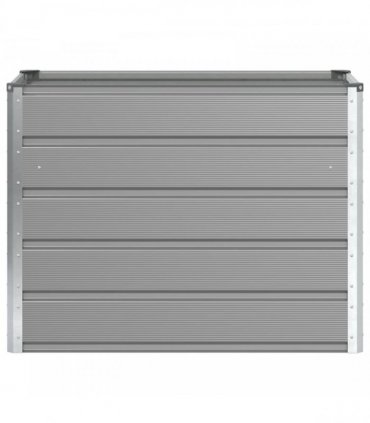 vidaXL Planter Light Grey 100 x 50 x 77 cm Galvanised Steel
