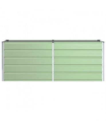 vidaXL Planter Pastel Green 195 x 50 x 77 cm Galvanised Steel
