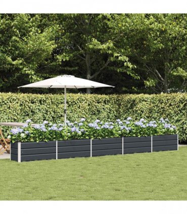 vidaXL Planter Anthracite 480 x 50 x 45 cm Galvanised Steel