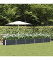 vidaXL Planter Anthracite 480 x 50 x 45 cm Galvanised Steel
