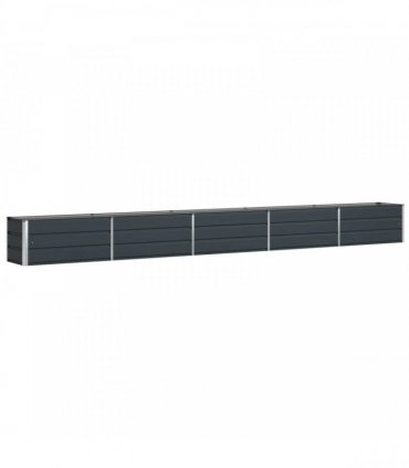 vidaXL Planter Anthracite 480 x 50 x 45 cm Galvanised Steel