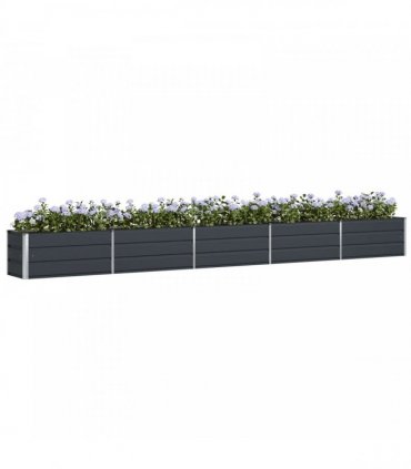 vidaXL Planter Anthracite 480 x 50 x 45 cm Galvanised Steel
