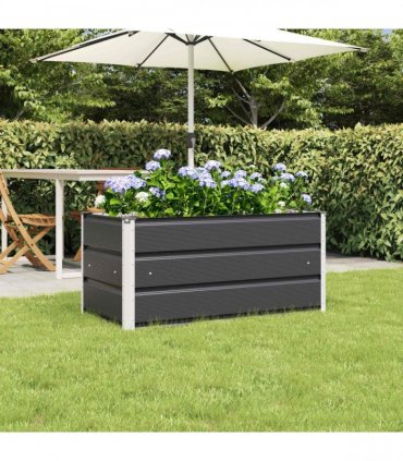 vidaXL Planter Anthracite 100 x 50 x 45 cm Galvanised Steel